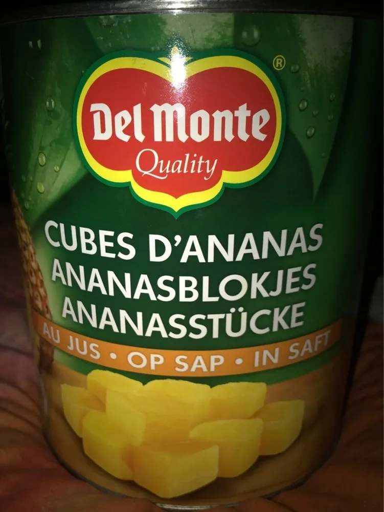 Cubes d'ananas