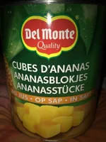 Cubes d'ananas