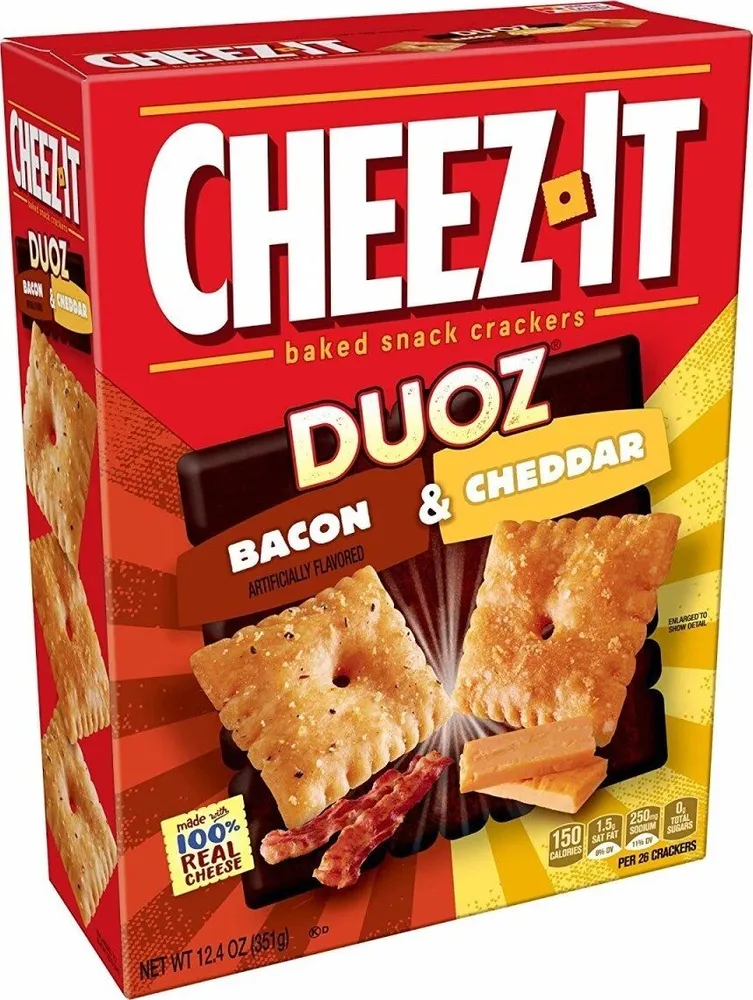 Duoz baked snack cheese crackers