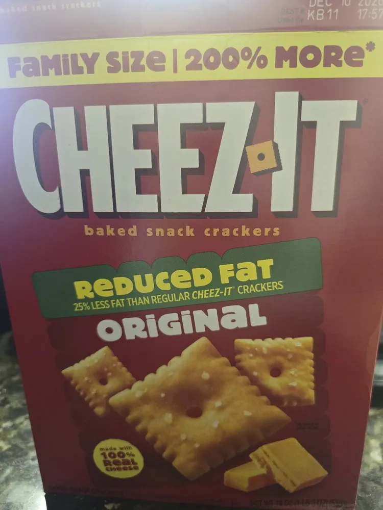 Cheez-It Reduced Fat Original baked snack crackers