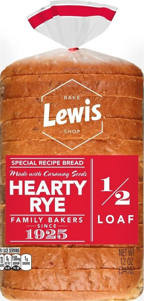 1/2 Loaf Hearty Rye Special Recipe Bread