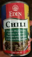 Chili Made With Organic Black Beans, Quinoa & Spices