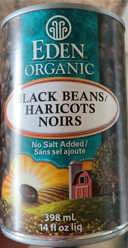 Black Beans, No Salt Added, Organic