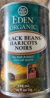 Black Beans, No Salt Added, Organic