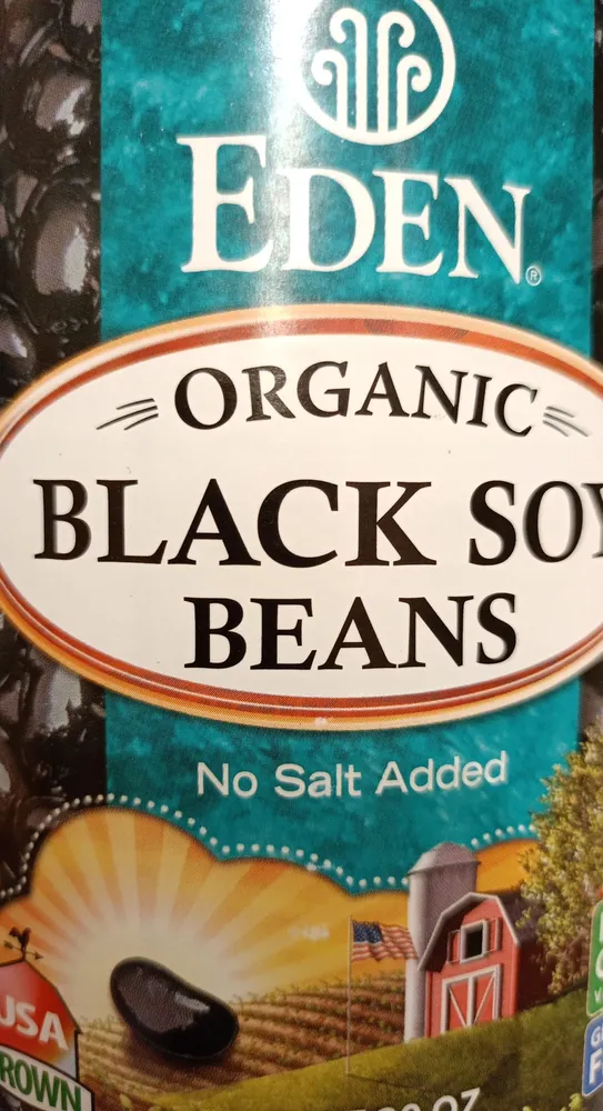 Eden organic black soy beans