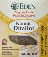 Kamut Ditalini, Organic, 100% Whole Grain