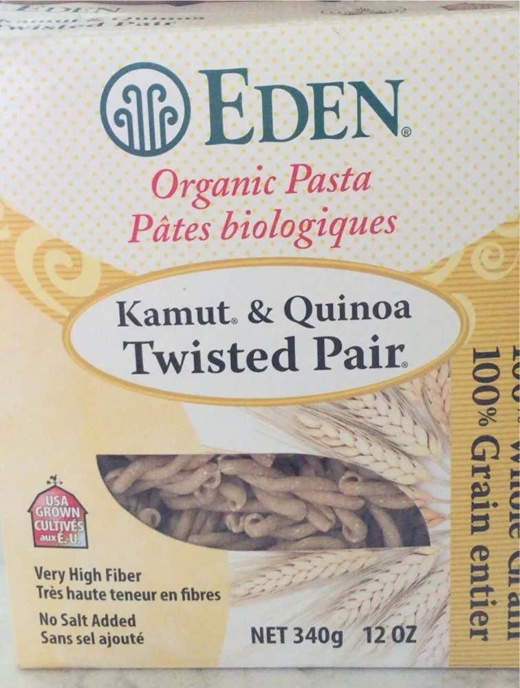 Kamut & Quinoa Twisted Pair, Organic, 100% Whole Grain