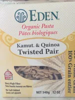 Kamut & Quinoa Twisted Pair, Organic, 100% Whole Grain