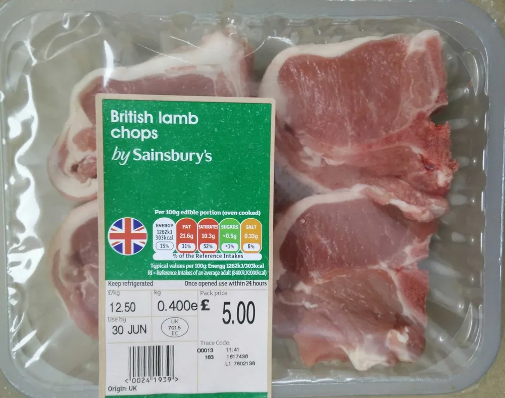British lamb chops