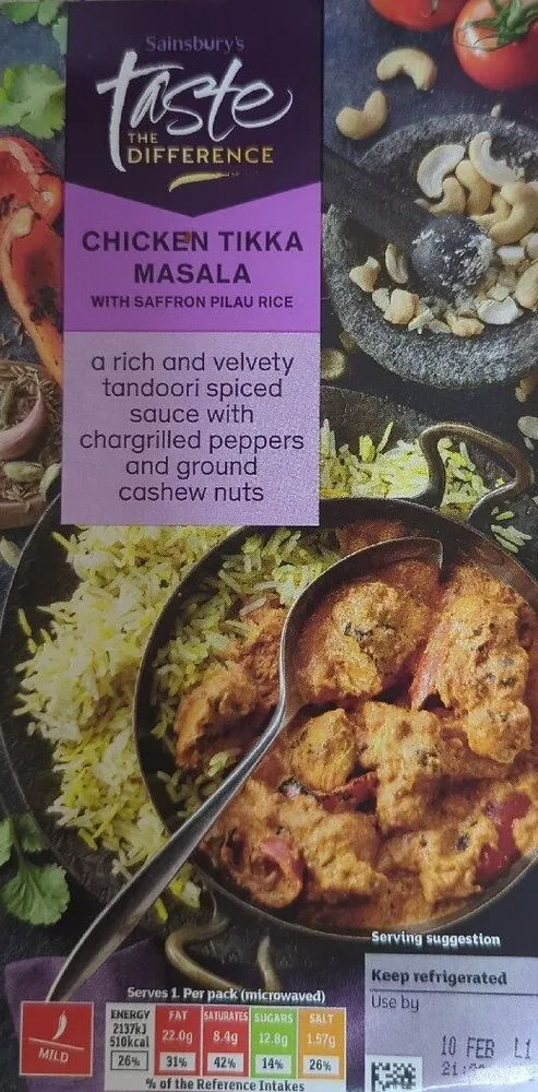 Taste The Difference Chicken Tikka Masala