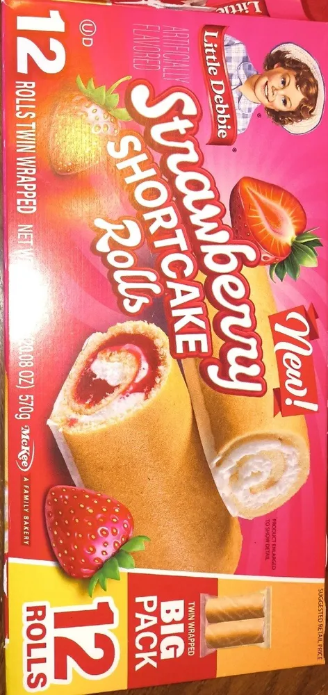 Strawberry Shortcake Rolls Twin Wrapped