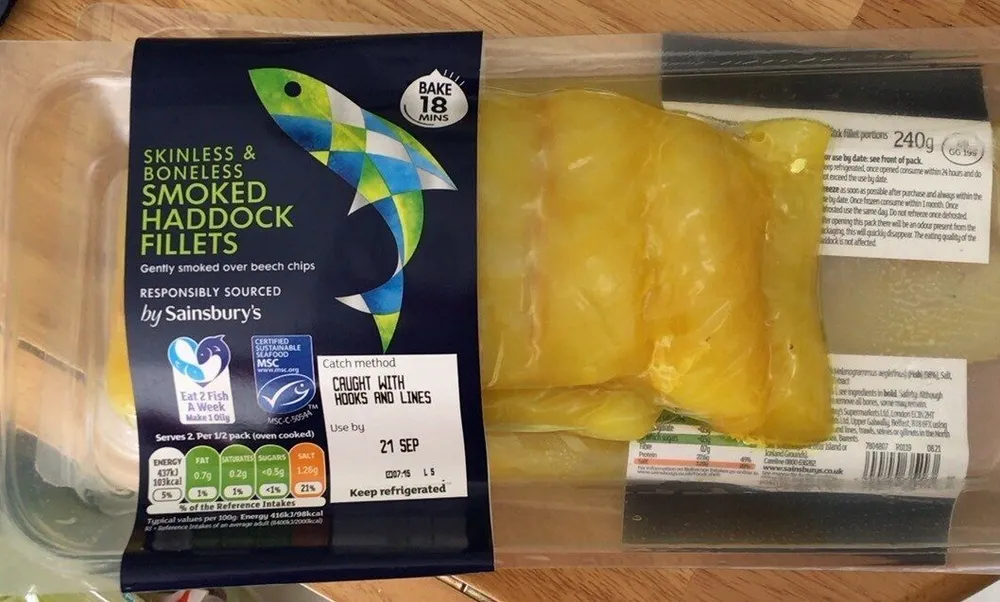 Smoked haddock fillets