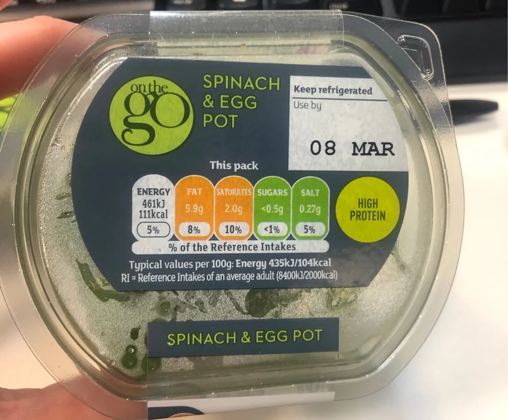 Spinach & Egg Pot