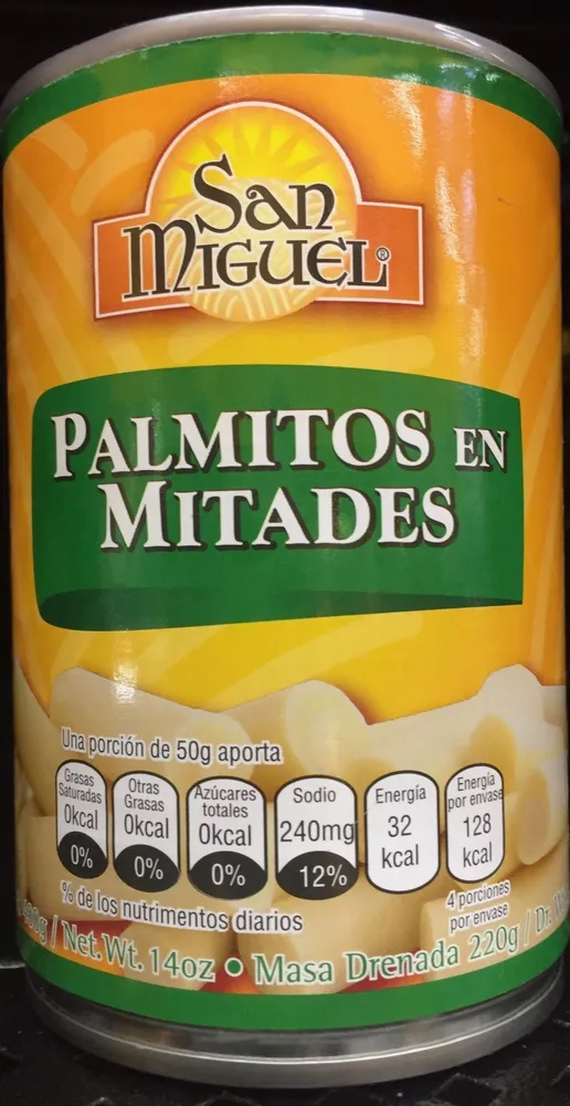 Palmitos en mitades San Miguel