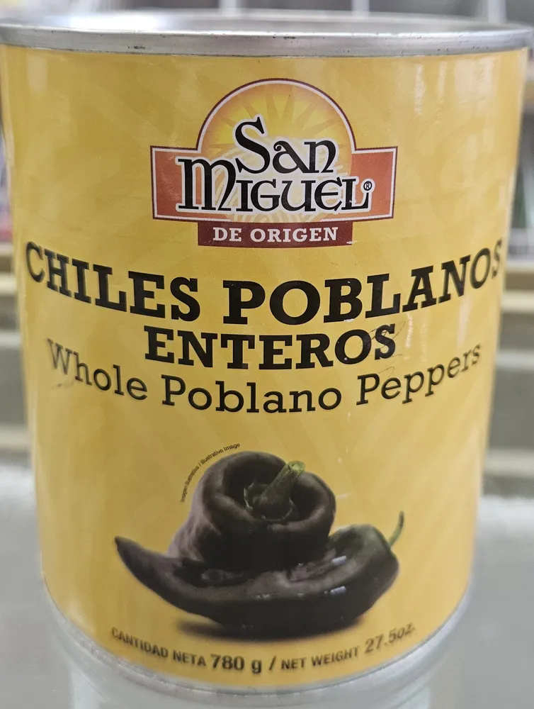 Chiles Poblanos enteros "San Miguel"