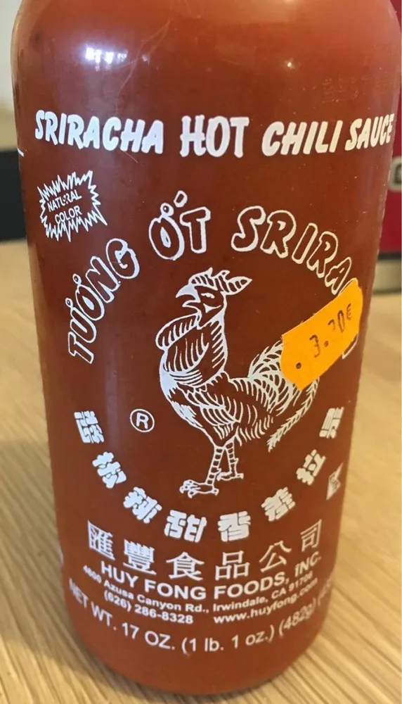 Sriracha hot chili sauce