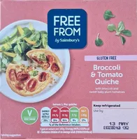 Sainsbury's free from broccoli & tomato quiche