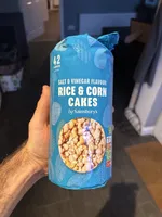 salt and vinegar flavour rice and corn cakes