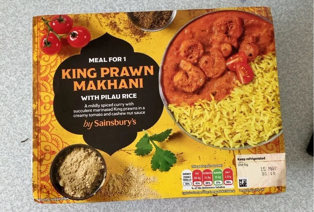 King prawn makhani