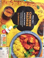 Sainsbury Chicken Madras with pilau rice meal for 1