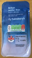 British wafer thin ham slices