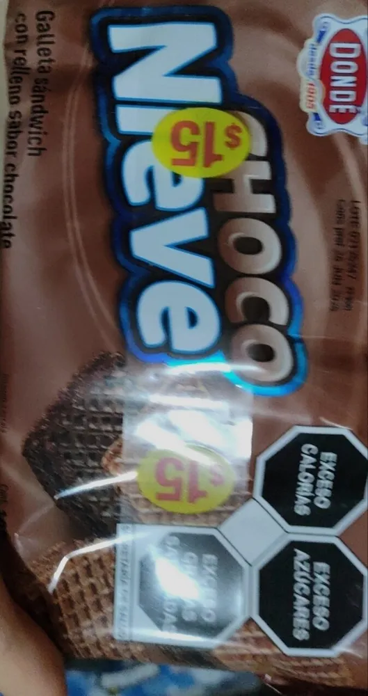 Galletas rellenas sabor chocolate Choco Nieve