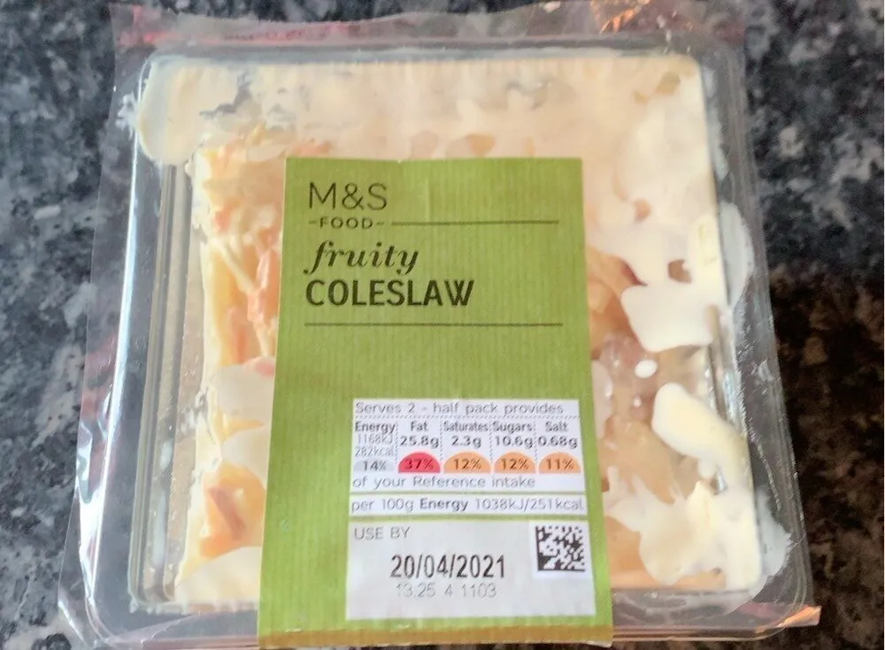Fruity coleslaw