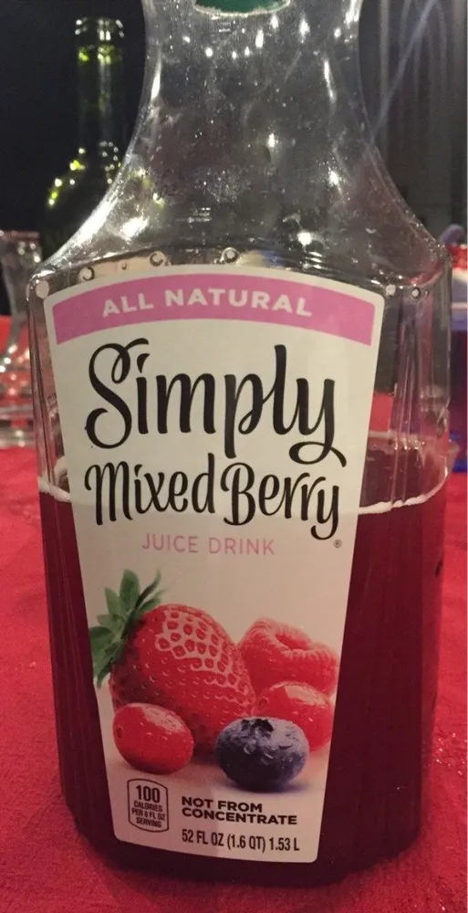 Mixed berry 10% juice blend, mixed berry