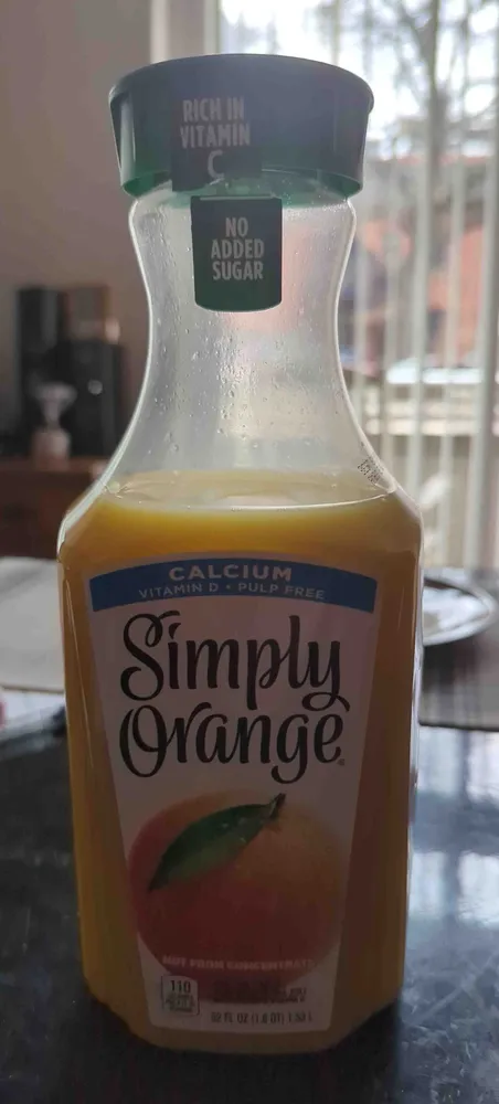 Simply Orange Pulp Free With Calcium And Vitamin D