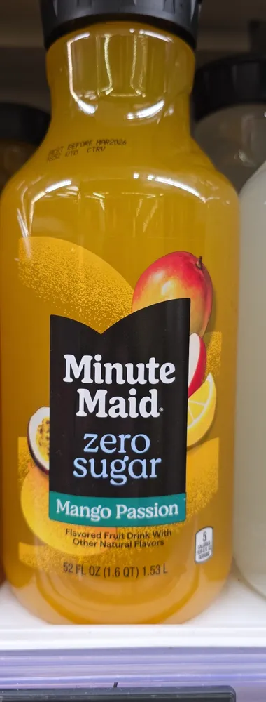 zero sugar Mango Passion Flavored Fruit Drink