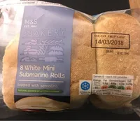 8 white mini submarine Rolls