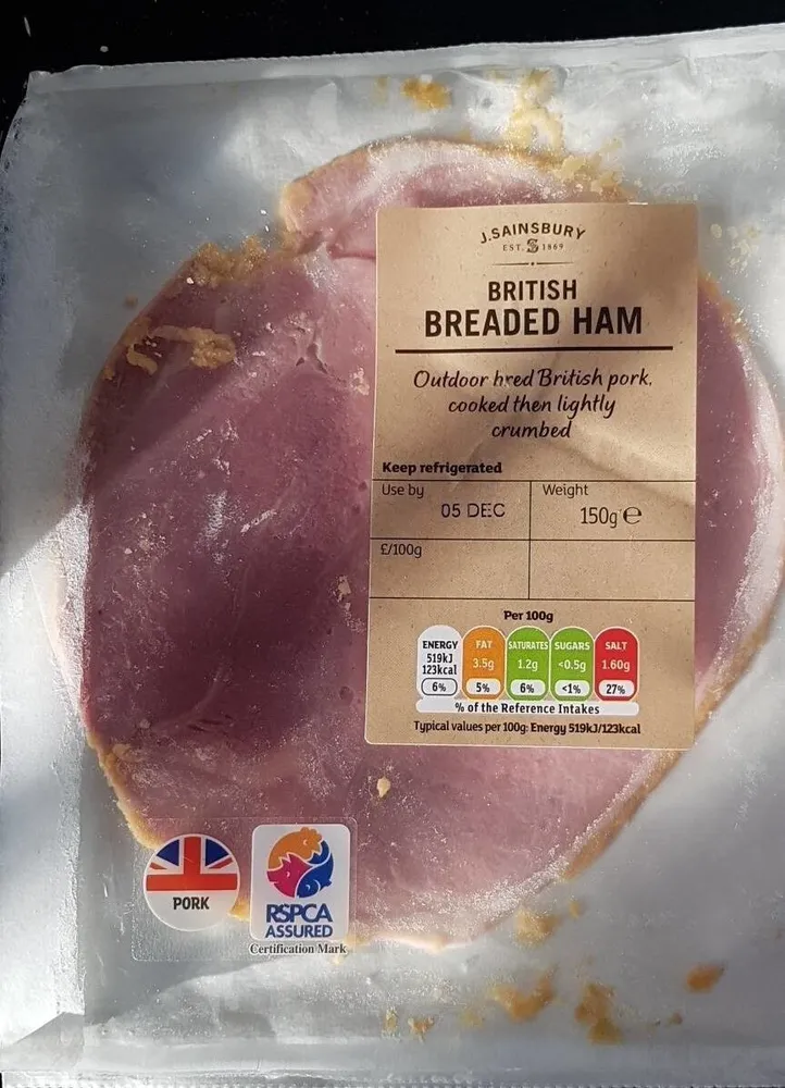 Sainsbury's British Breaded Ham
