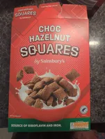Sains burys choco hazelnut squares