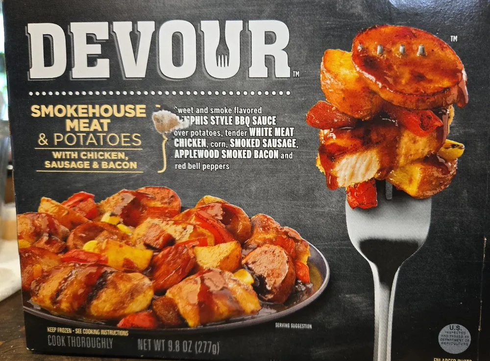 Smokehouse meat & potatoes with chicken, sausage & bacon