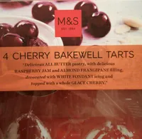4 cherry bakewell tarts