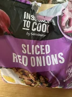 Sliced red onions