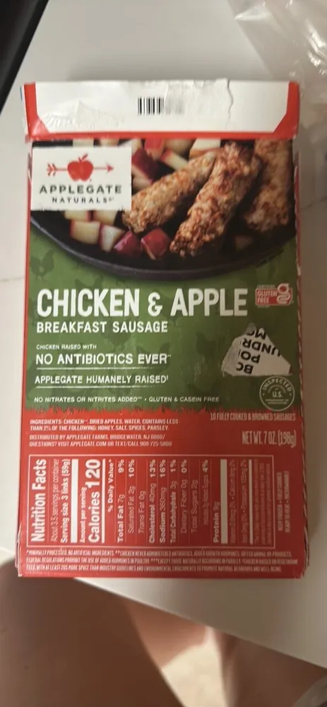 CHICKEN & APPLE BREAKFAST SAUSAGE