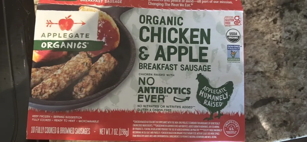 Organic Chicken & Apple Breakfast Sausage