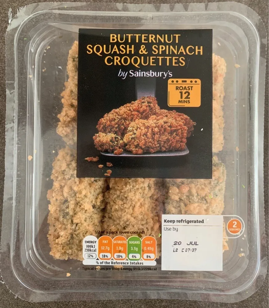 Butternut Squash & Spinach Croquettes