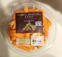 Carrot broccoli and kale with Salted butter