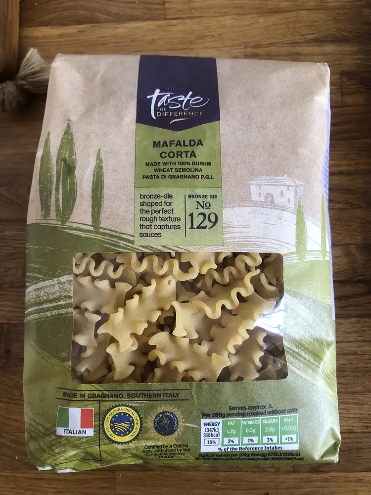 Taste The Difference Mafalda Corta Pasta