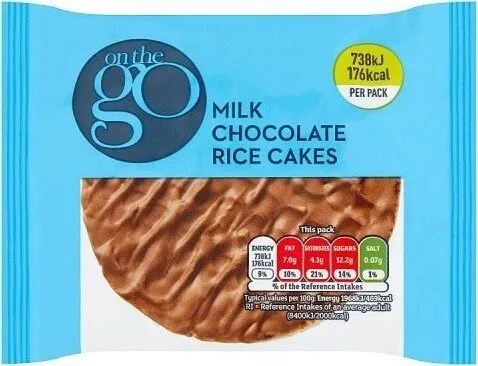 On the Go Milk Chocolate Rice Cakes