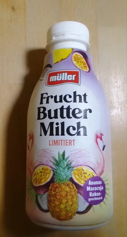 Frucht Butter Milch Ananas Maracuja Kokosgeschmack