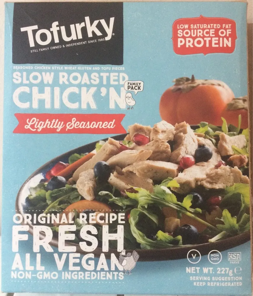 Tofurky 10% Off Slow Roasted Chick'n Lightly Seasoned 227G (order 5 For Trade Ou
