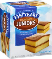 Chocolate Juniors Yellow Layer Cakes with Chocolate Icing