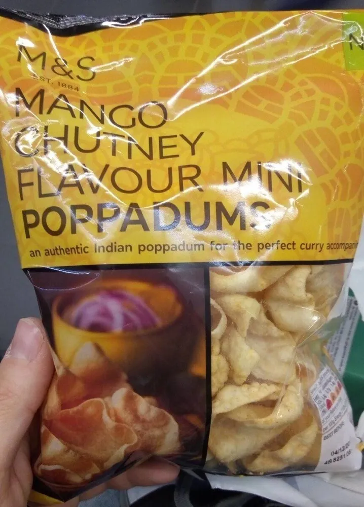 à petites galettes papadum à base de farine de har