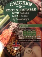 Meal Soup Chicken & Root Vegetable with Barley