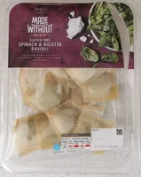 Spinach & ricotta ravioli