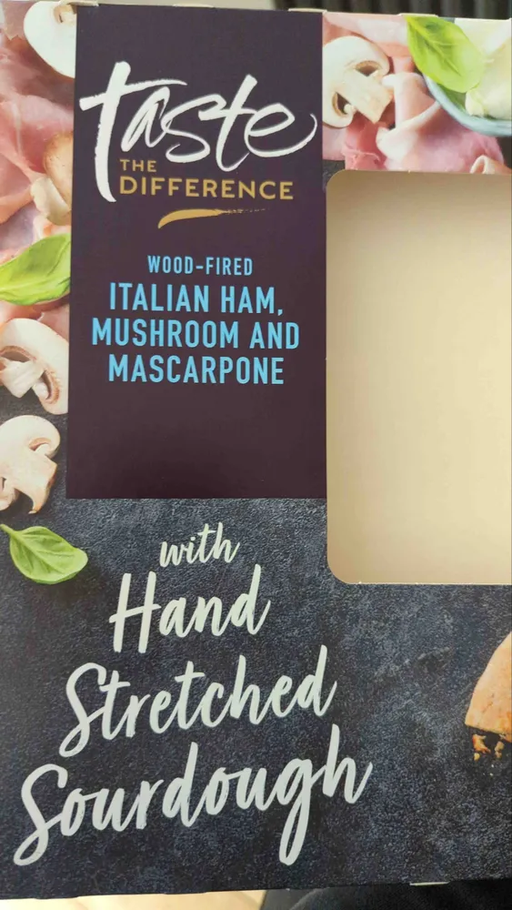 PROSCIUTTO COTTO HAM, MUSHROOM & MASCARPONE WOOD-FIRED PIZZA