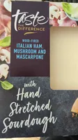 PROSCIUTTO COTTO HAM, MUSHROOM & MASCARPONE WOOD-FIRED PIZZA